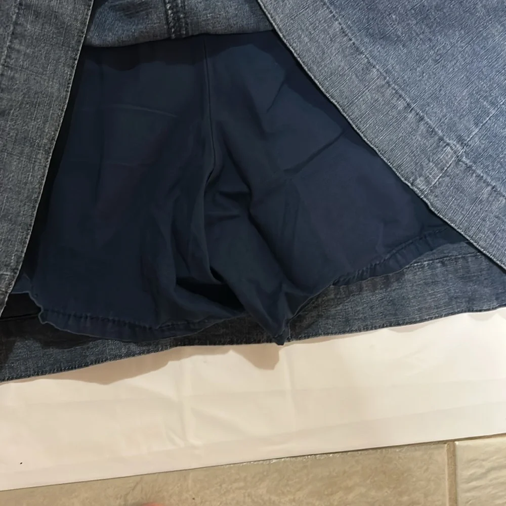 Denim Blue Skort petite. Croft & Barrow